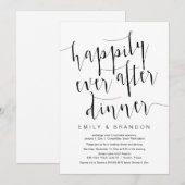 Invitation Joyeusement Après le Dîner de Mariage, Fugue de Ma (Devant / Derrière)