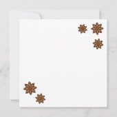 Invitation Joyeuses épices de Noël nourriture de saison (Dos)