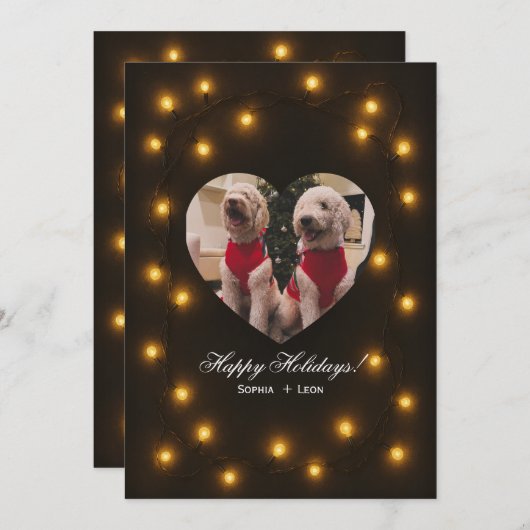 Invitation Joyeuses Fêtes! (Devant / Derrière)