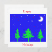 Invitation Joyeuses fêtes (Devant / Derrière)