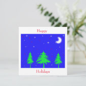 Invitation Joyeuses fêtes (Debout devant)