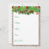 Invitation Joyeuses fêtes Caricature de Corgi gallois (Dos)