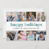 Invitation Joyeuses fêtes | collage photo noël nouvelle année (Devant)