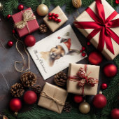 Invitation Joyeuses Fêtes de fin d'année, Kangourou de Noël p
