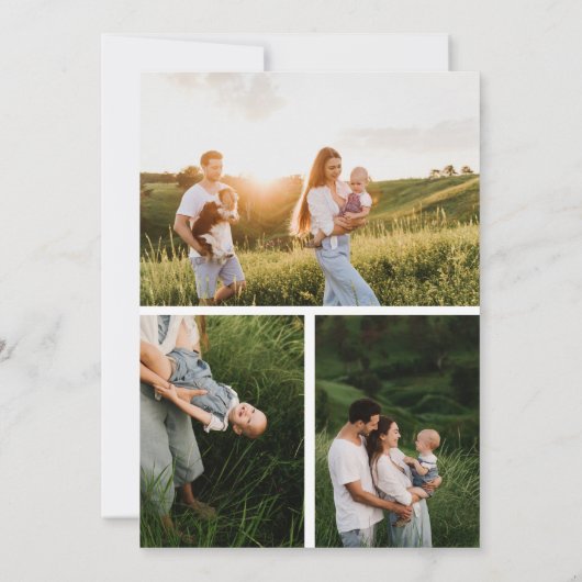 Invitation Joyeuses fêtes Main Rouge Tirée Bow Hiver 4 Photo (Dos)