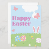 Invitation Joyeuses Pâques (Devant / Derrière)