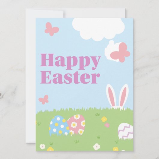 Invitation Joyeuses Pâques (Devant)