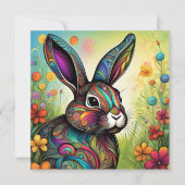 Invitation Joyeuses Pâques (Devant)