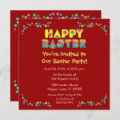 Invitation Joyeuses Pâques (Devant / Derrière)