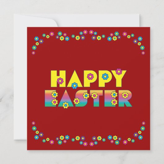 Invitation Joyeuses Pâques (Dos)