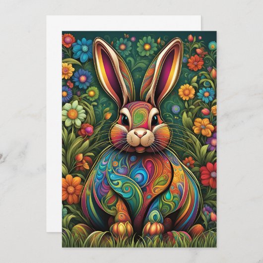 Invitation Joyeuses Pâques (Devant / Derrière)