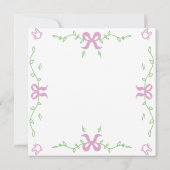 Invitation Joyeuses Pâques Message Mignon  (Dos)