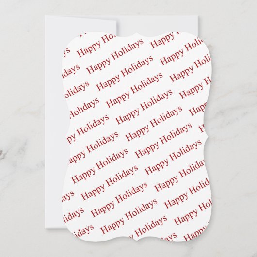 Invitation Joyeuses vacances Rustic Bulletin Board Fancy Cut (Dos)