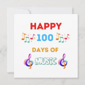 Invitation Joyeux 100 Jours de musique (Devant)