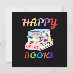 Invitation Joyeux 100 jours du premier jour d'école du livre