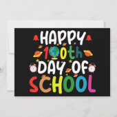 Invitation Joyeux 100e jour de l'enseignant étudiant (Devant)