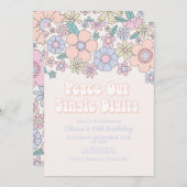 Invitation Joyeux 10e anniversaire Peace Out Single Digits Re (Devant / Derrière)