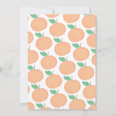 Invitation Joyeux 1 Peach Theme Girls First Birthday (Dos)