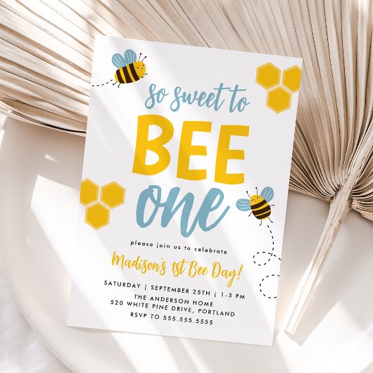 Invitation Joyeux 1er anniversaire de Bee One