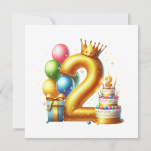 Invitation Joyeux 2ème anniversaire