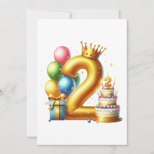 Invitation Joyeux 2ème anniversaire