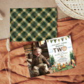 Invitation Joyeux 2ème anniversaire Happy Camper Photo
