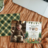 Invitation Joyeux 2ème anniversaire Happy Camper Photo
