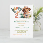 INVITATION JOYEUX 2ÈME ANNIVERSAIRE SAFARI JUNGLE (Debout devant)