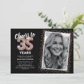 Invitation Joyeux 35e anniversaire à Cheers to The Years (Debout devant)