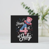 Joyeux 4 juillet Drapeau américain patriotique USA