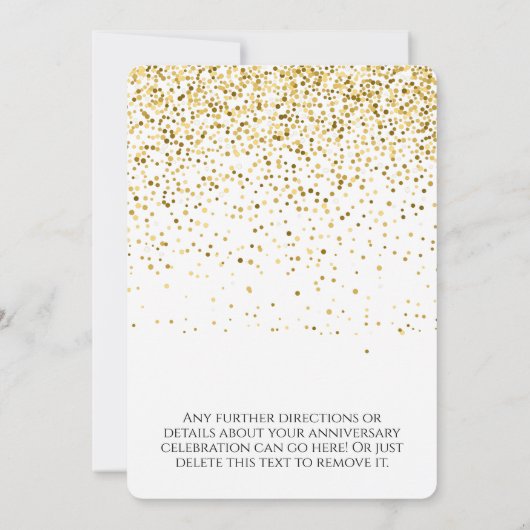 Invitation Joyeux 50 Ans 50e Anniversaire (Dos)