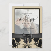 Invitation Joyeux 50e anniversaire de mariage photo tradition (Devant)