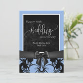 Invitation Joyeux 50e anniversaire de mariage photo tradition (Debout devant)