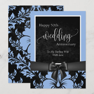 Invitation Joyeux 50e anniversaire de mariage photo tradition