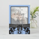 Invitation Joyeux 50e anniversaire de mariage photo tradition (Debout devant)