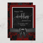 Invitation Joyeux 50e anniversaire de mariage photo tradition (Devant / Derrière)