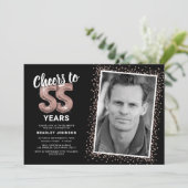 Invitation Joyeux 55e anniversaire à Cheers, la série télévis (Debout devant)