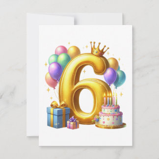 Invitation Joyeux 6e Anniversaire
