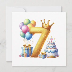 Invitation Joyeux 7ème Anniversaire