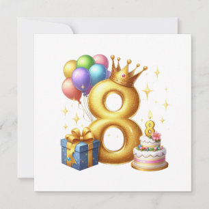 Invitation Joyeux 8e Anniversaire