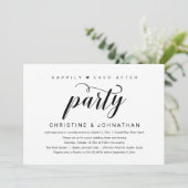 Invitation Joyeux À Tout Jamais, Fête de Mariage en Intime (Debout devant)