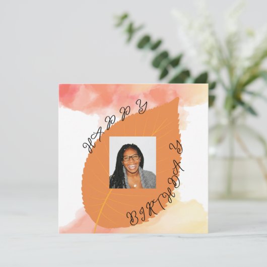 Invitation Joyeux anniversaire (Debout devant)