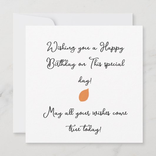 Invitation Joyeux anniversaire (Dos)