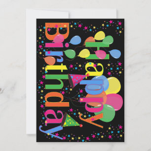 Invitation Joyeux anniversaire