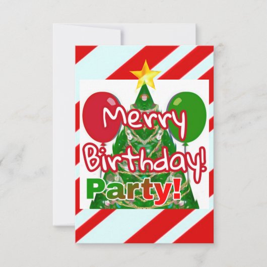 Invitation Joyeux anniversaire (Devant)