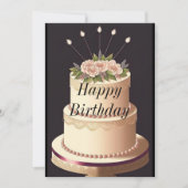 Invitation Joyeux anniversaire (Devant)