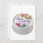 Invitation Joyeux anniversaire (Devant)