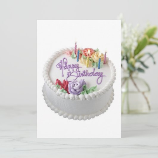 Invitation Joyeux anniversaire (Debout devant)