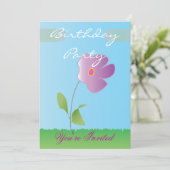 Invitation Joyeux Anniversaire (Debout devant)