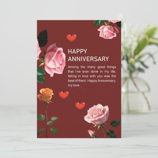 Invitation Joyeux anniversaire (Debout devant)